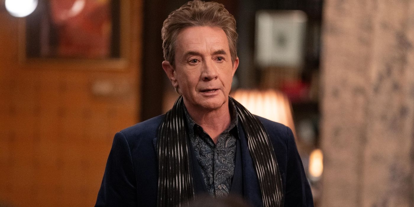 Martin Short as Oliver Putnam stands in his apartment in Only Murders in the Building Season 3, Episode 3