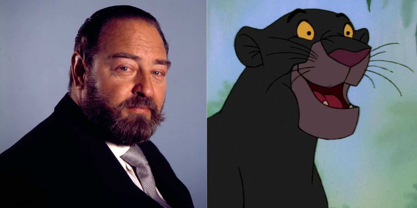 Sebastian Cabot with his character, Bagheera