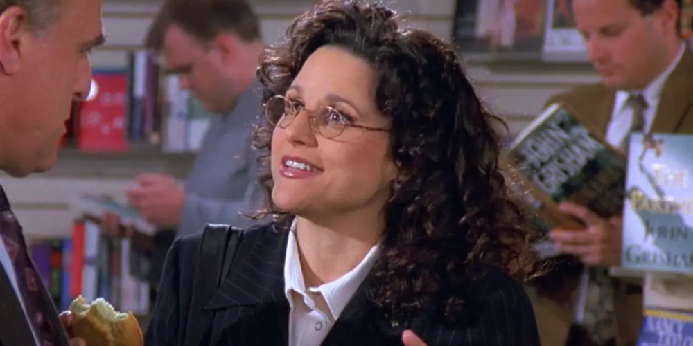 Julia Louis Dreyfus as Elaine in Seinfeld 