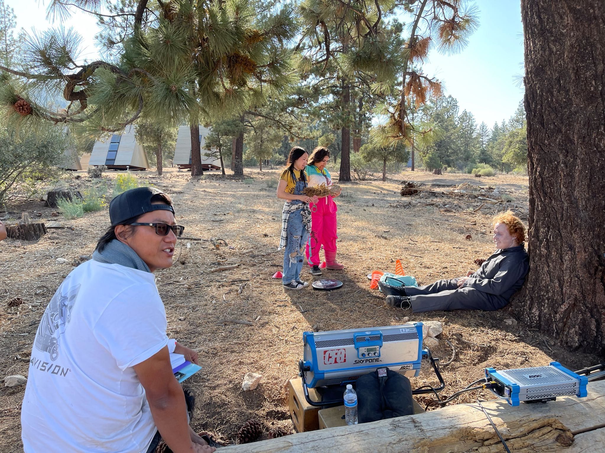 Sung Kang on the Set of Shaky Shivers