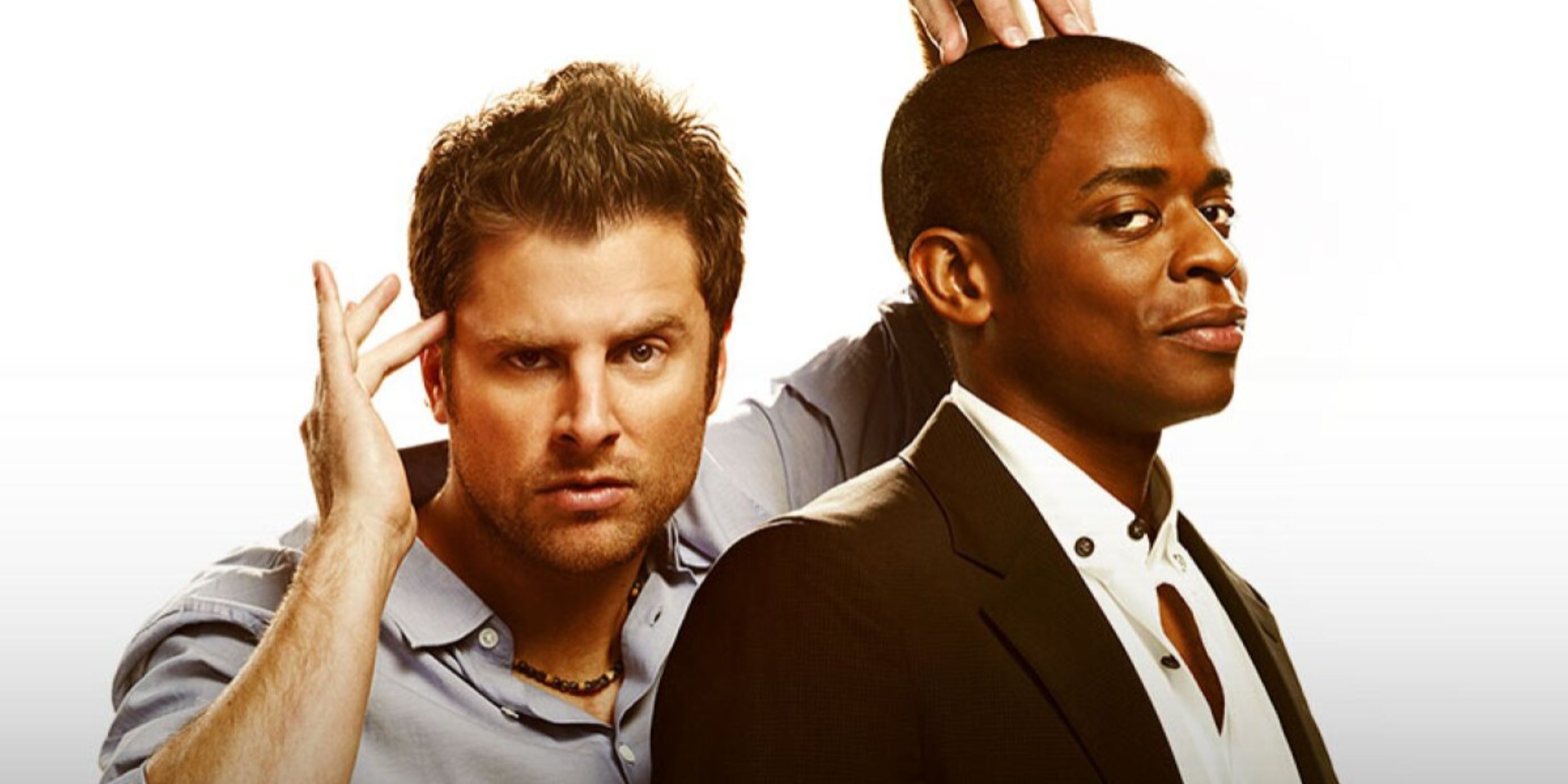 Shawn Spencer (James Roday) and Burton Gus Guster (Dulé Hill)
