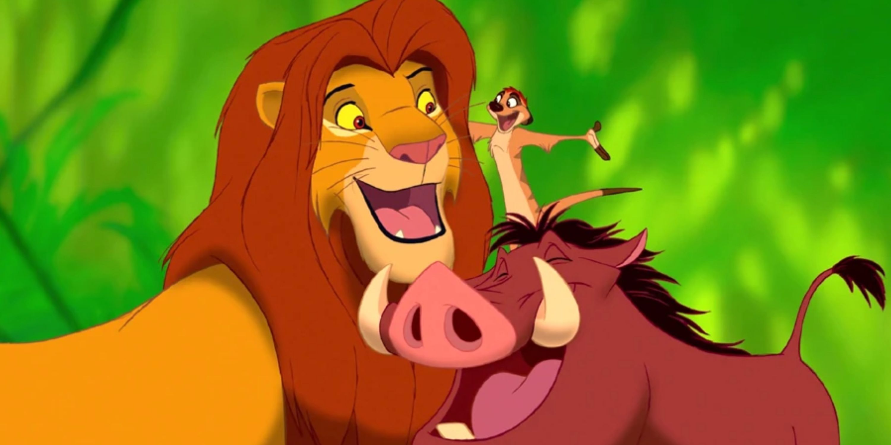 Simba, Timon, and Pumbaa in The Lion King 2x1