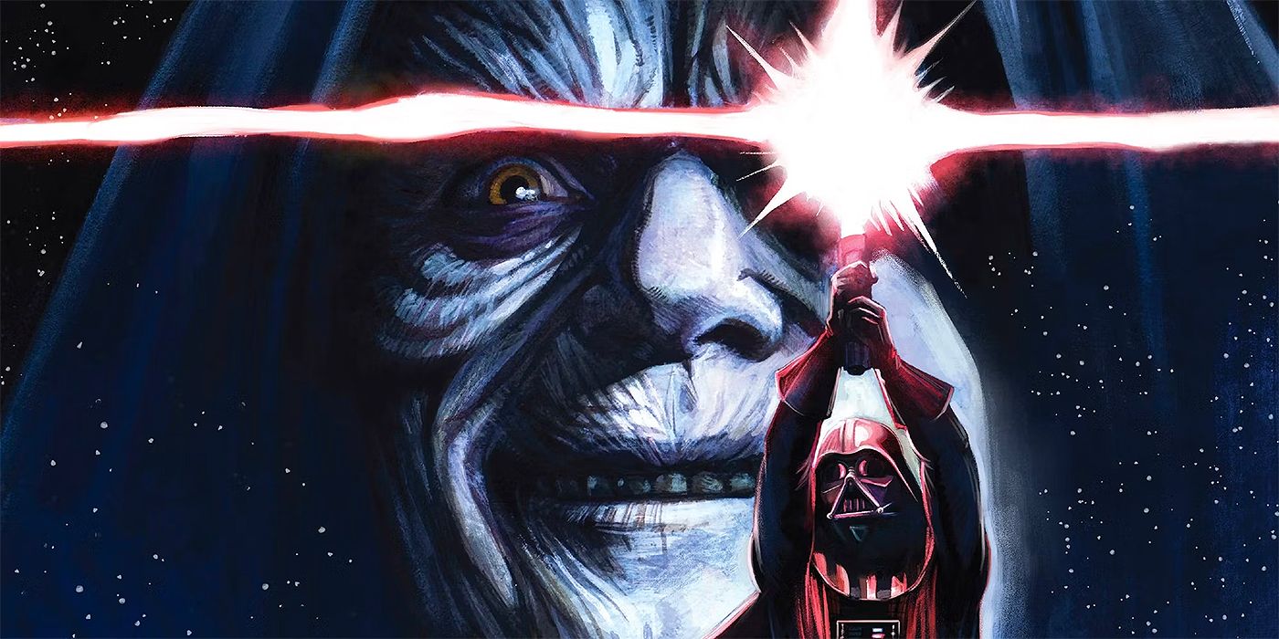 Darth Vader and Darth Sidious in the Dark Lord of the Sith comic