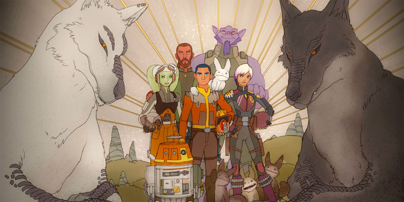 The mural in Lothal from Star Wars Rebels