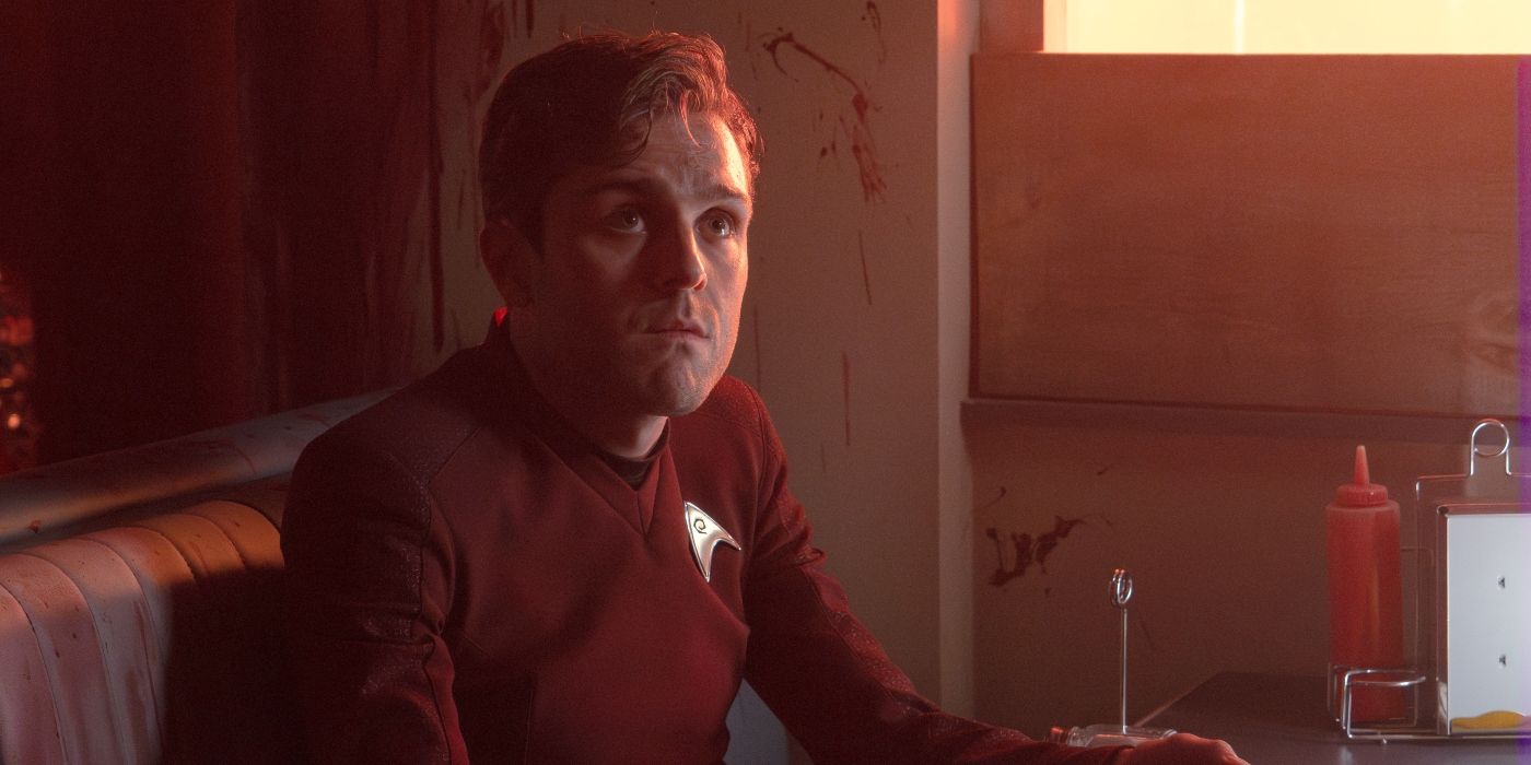 Martin Quinn as Scotty in the Star Trek: Strange New Worlds Season 2 finale, "Hegemony."