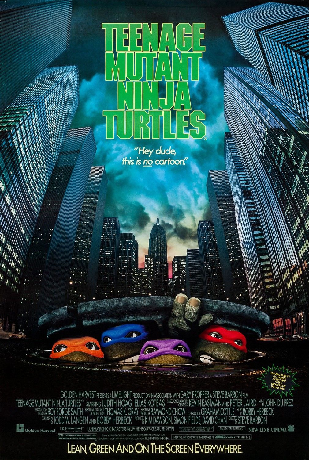 Teenage Mutant Ninja Turtles 1990 Movie Poster-1