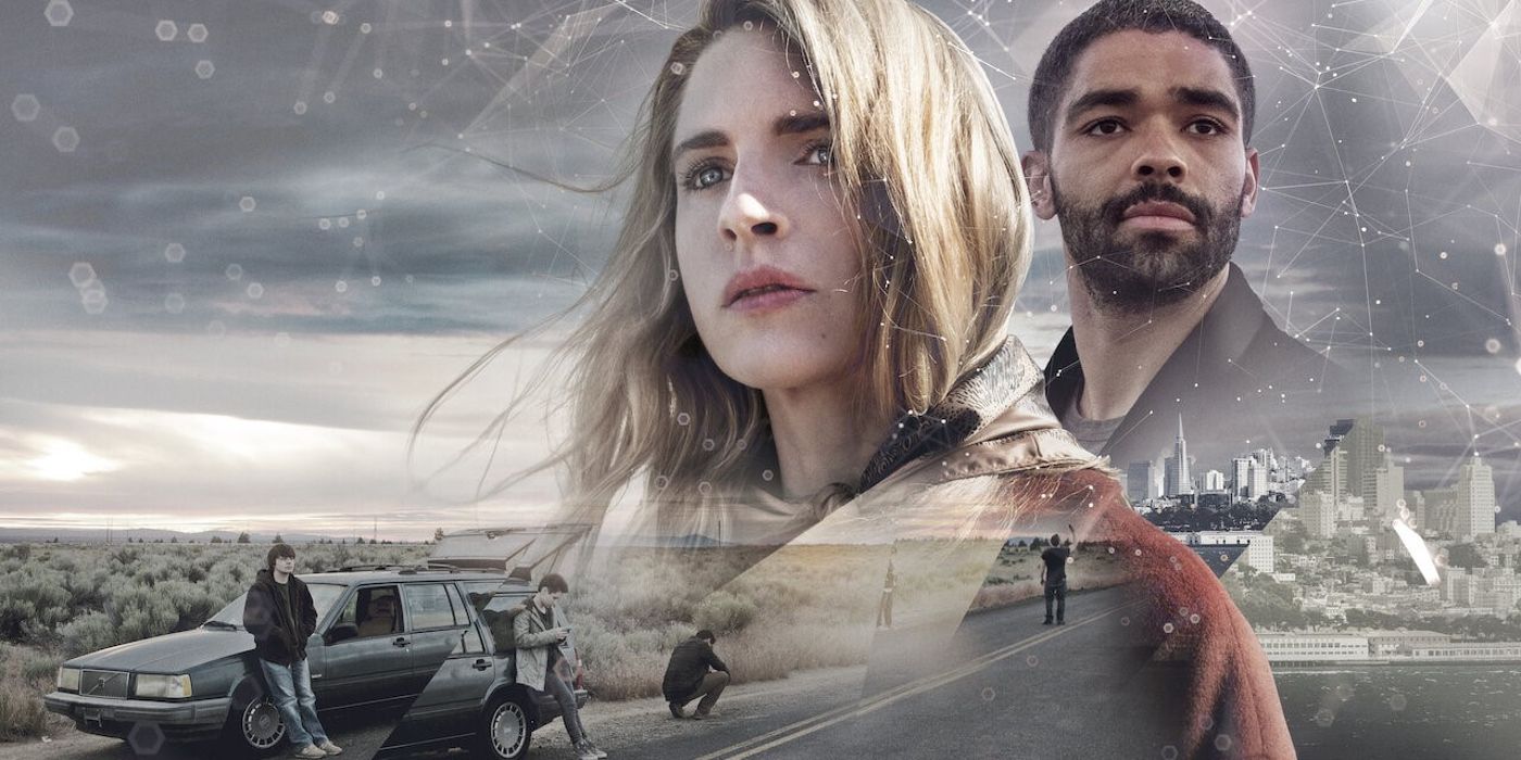 The OA Part II poster featuring Brit Marling and Kingsley Ben-Adir.