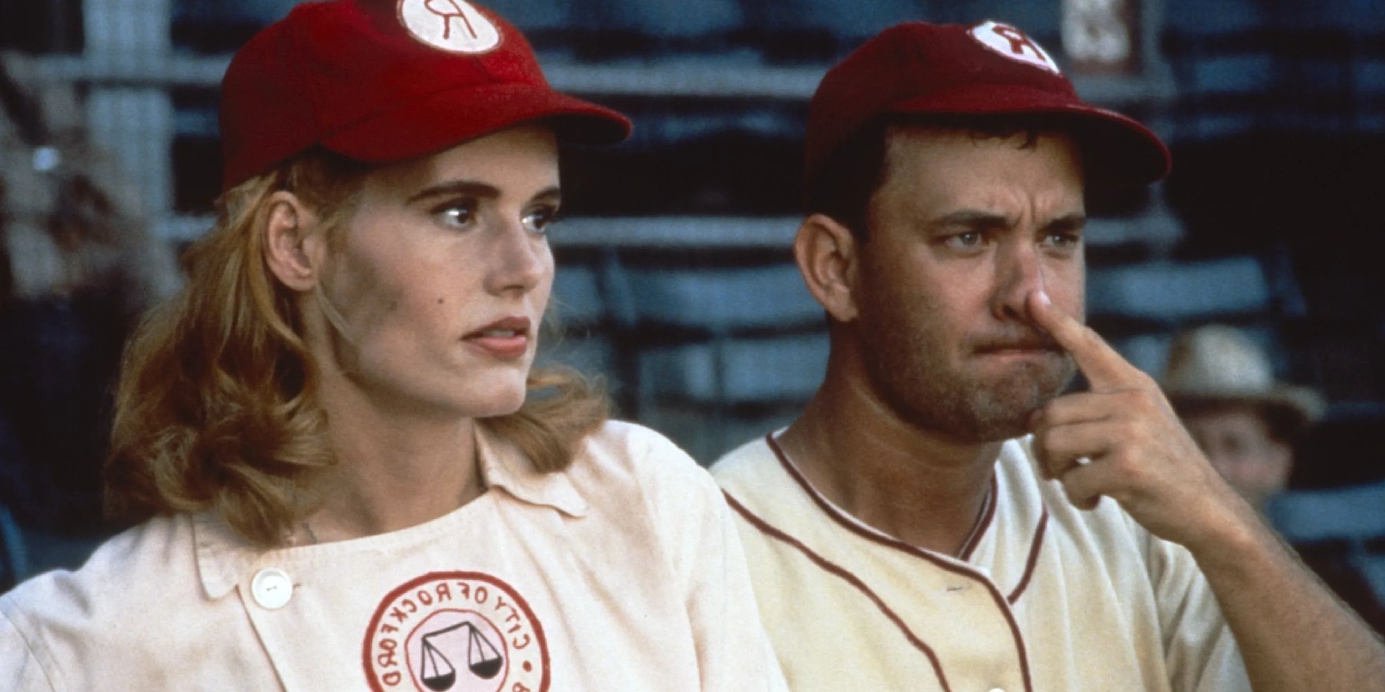 Tom Hanks and Geena Davis in A League Of Their Own