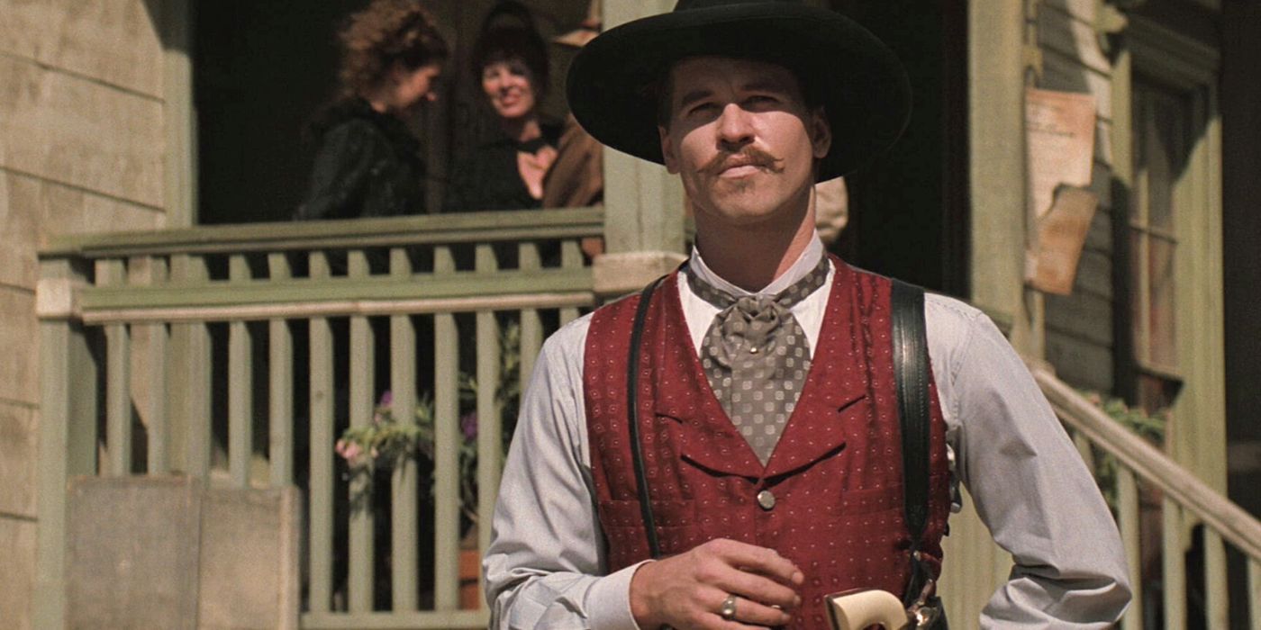 Val Kilmer standing in the middle of the street in Tombstone