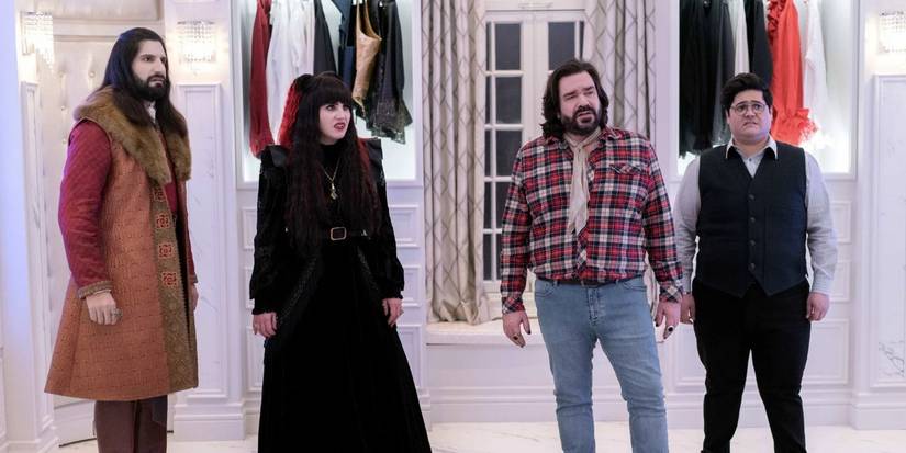 The Staten Island vampires and Guillermo in 'What We Do in the Shadows.'