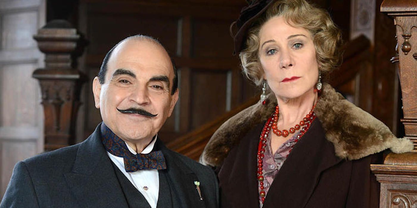 David Suchet and Zoe Wanamaker in Agatha Christie's Poirot 