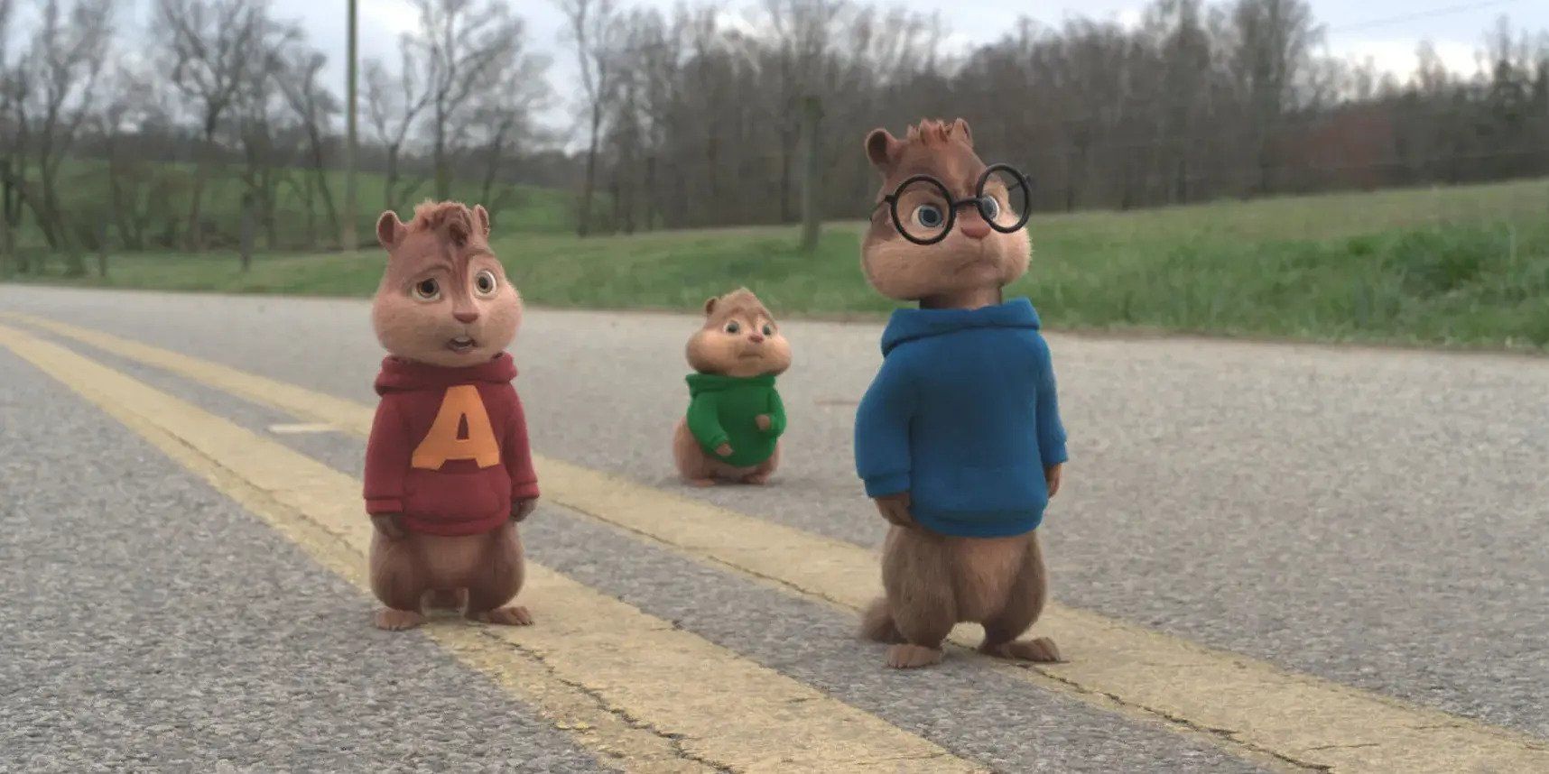 A still from Alvin and the Chipmunks: The Road Chip