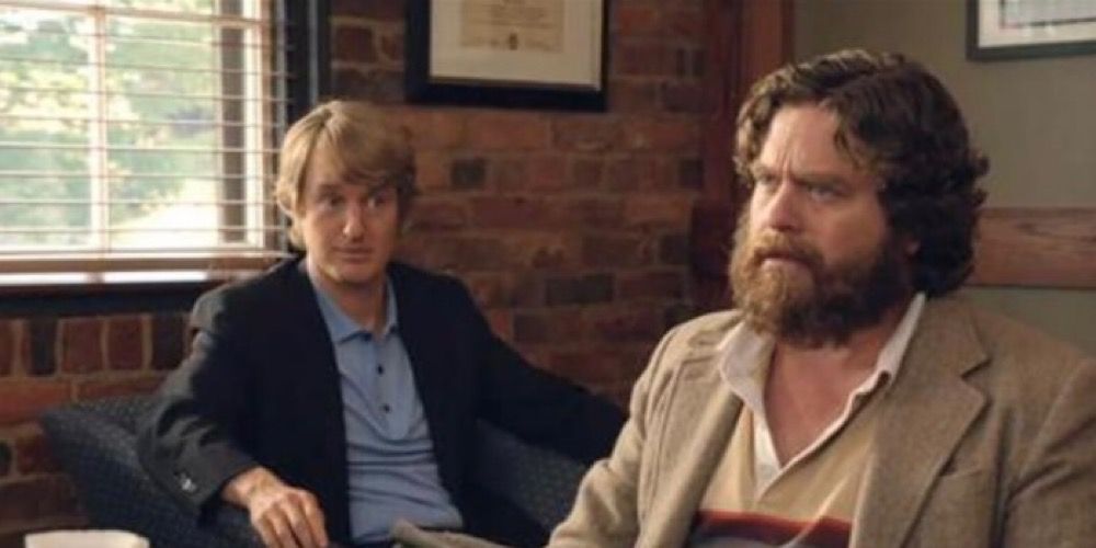 Owen Wilson and Zach Galifianakis in Are you here. 