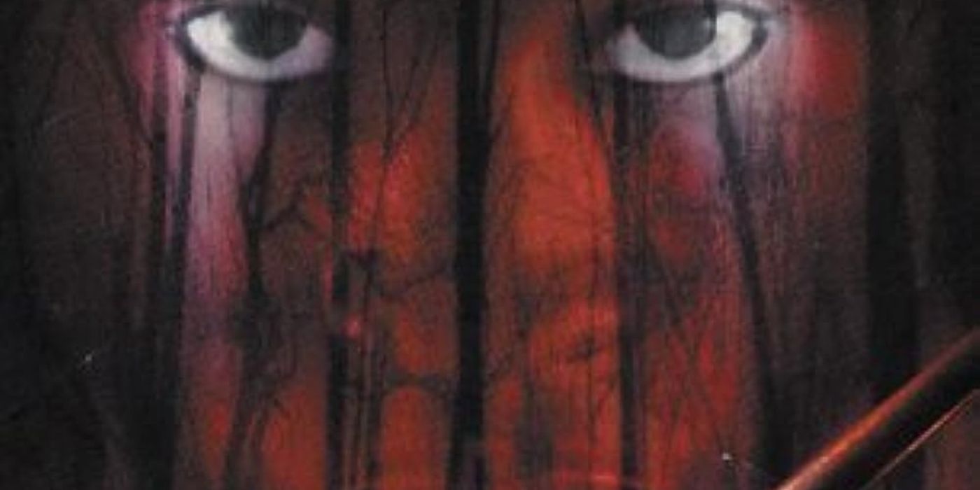 Poster for the movie Ax 'Em showing a pair of eyes.