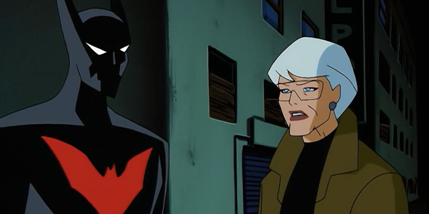 Batman and Barbara Gordon in Batman Beyond Season 2, Episode 14, 