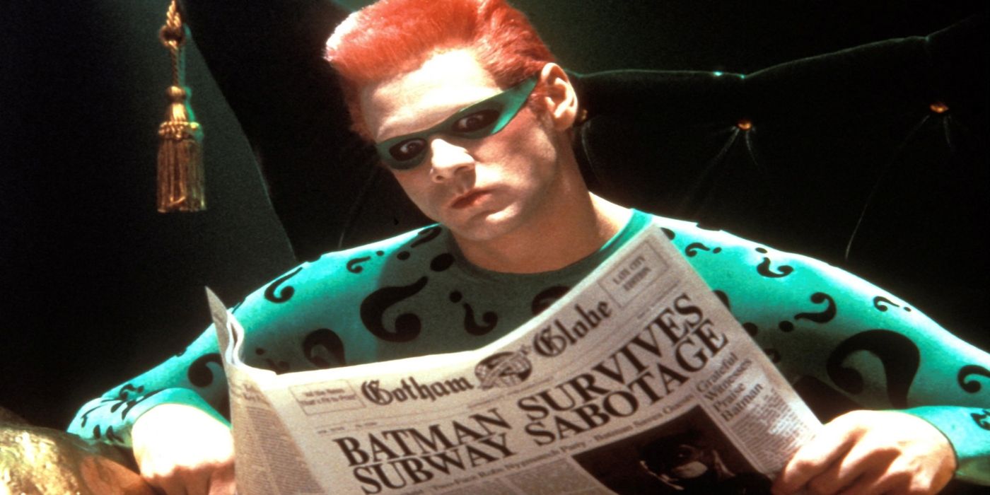 Jim Carrey as The Riddler in Batman Forever