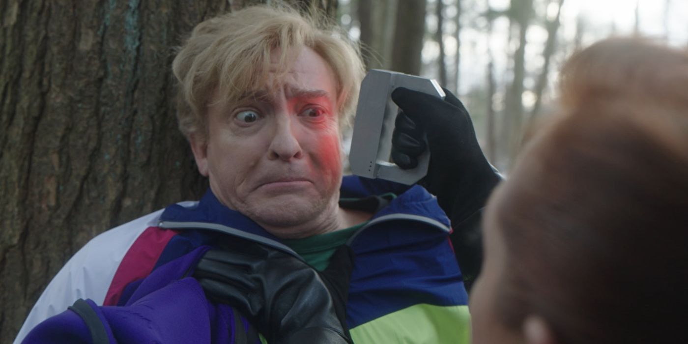 Rhys Darby as Casper in 'Relax I'm From the Future'