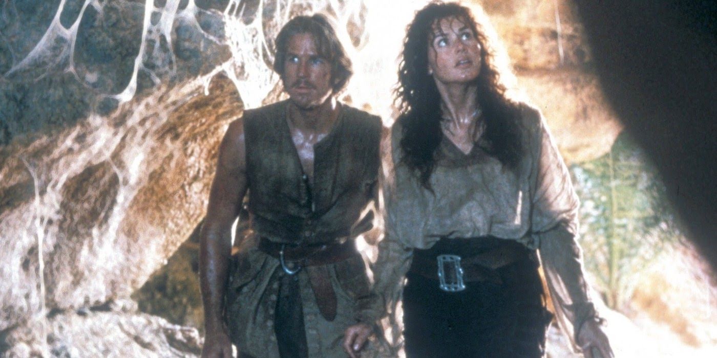 Matthew Modine and Geena Davis in Cutthroat Island