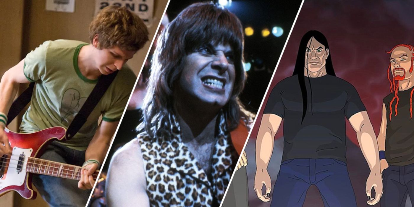Michael Cera in 'Scott Pilgrim vs. the World', Christopher Guest in 'This Is Spinal Tap', and 'Metalocalypse'