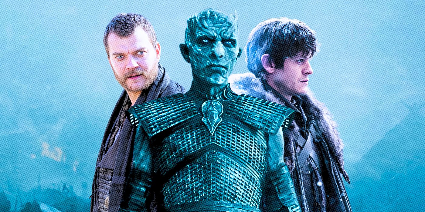 Pilou Asbæk, White Walker et Iwan Rheon dans Game of Thrones