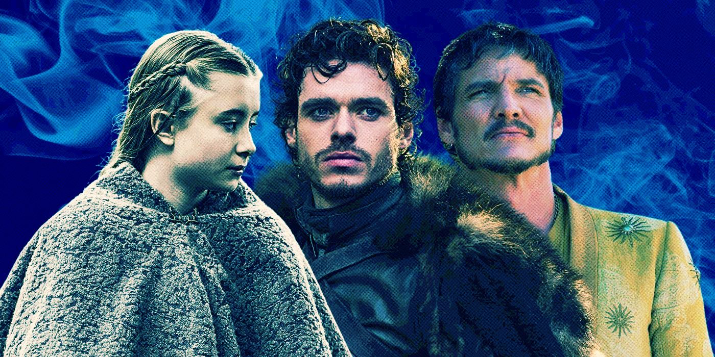 Shireen Baratheon, Robb Stark e Oberyn Martell em Game of Thrones
