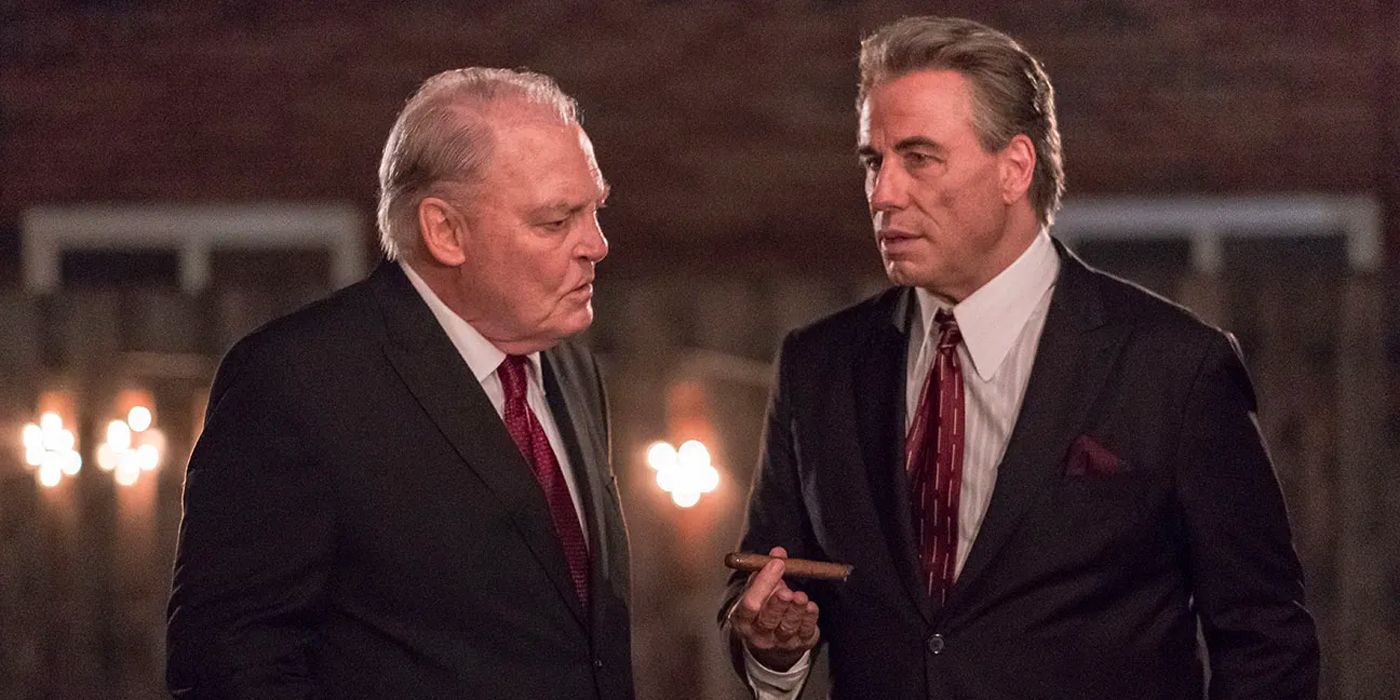 Stacey Keach and John Travolta in Gotti