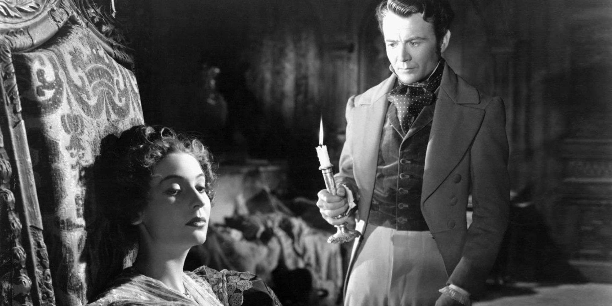 Valerie Hobson y John Mills como Pip y Estella en Grandes esperanzas 