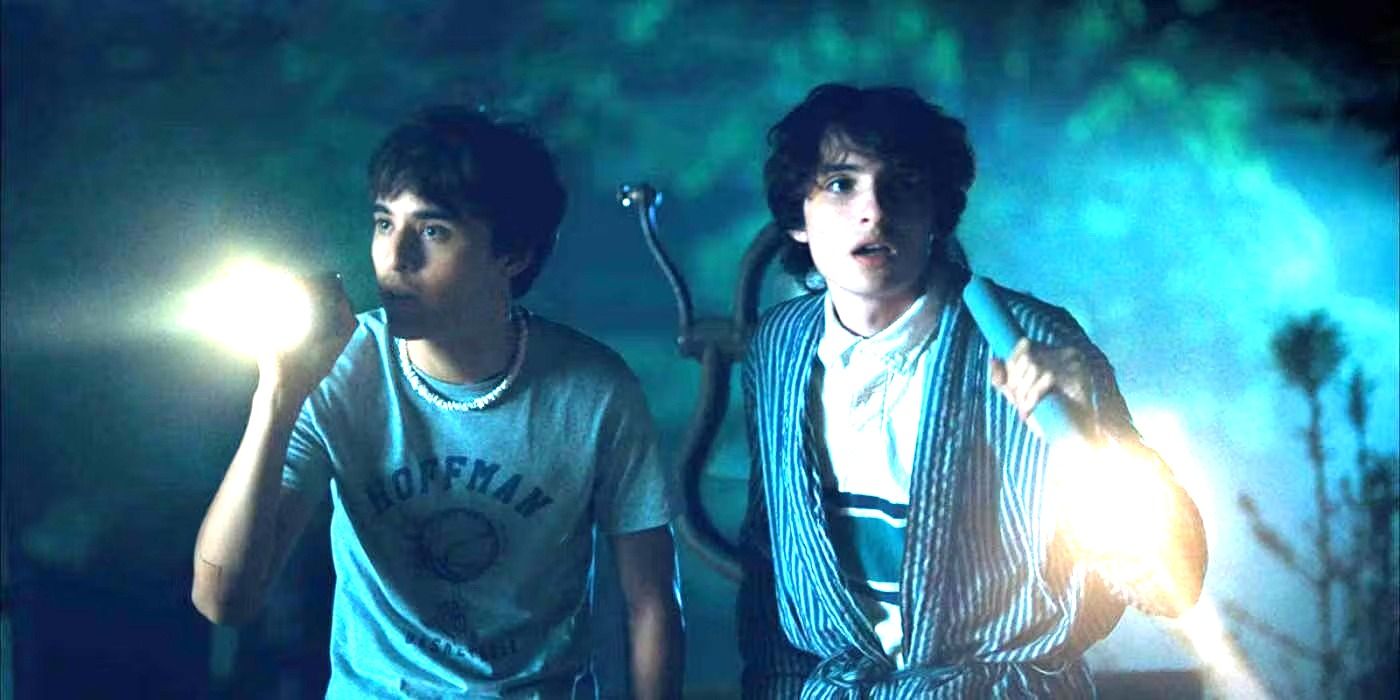 Finn Wolfhard and Billy Bryk in Hell of a Summer. 
