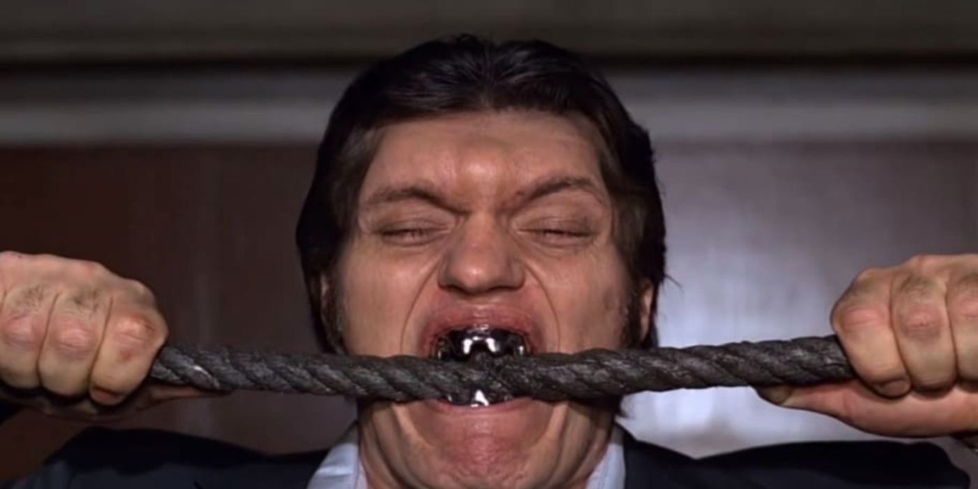 Richard Kiel as the powerful Bond henchman Jaws