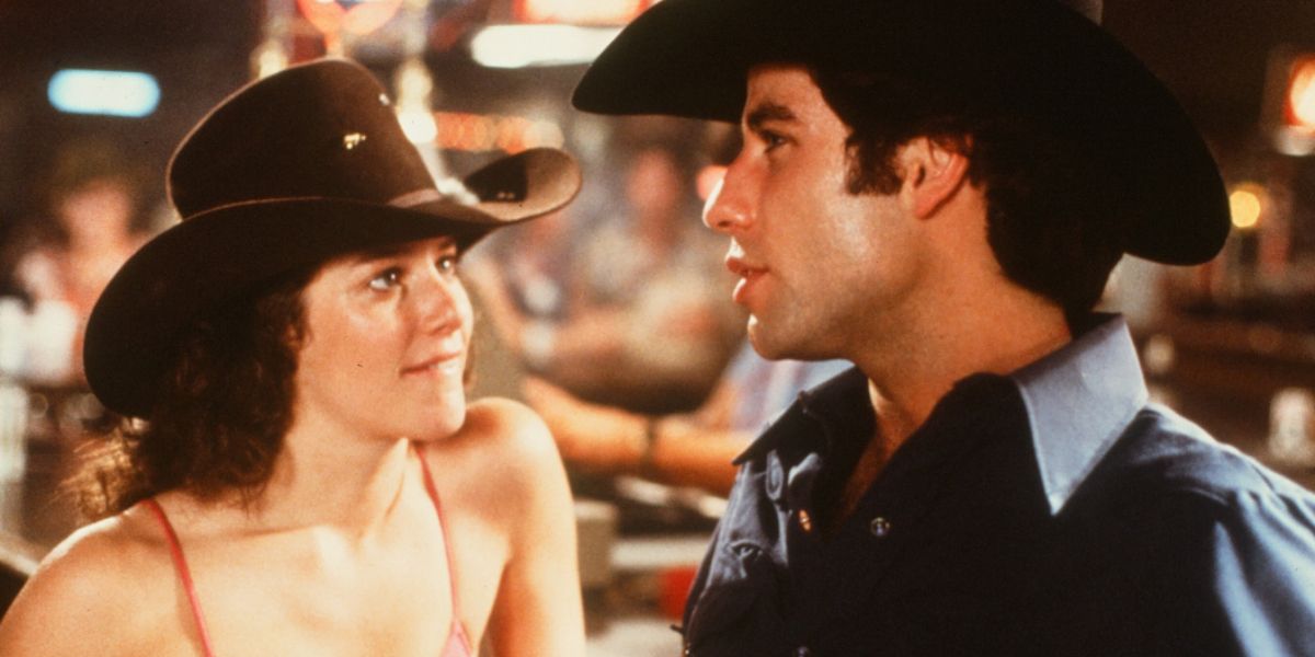John Travolta and Debra Winger in Urban Cowboy