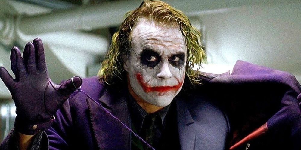 Heath Ledger as The Joker in The Dark Knight