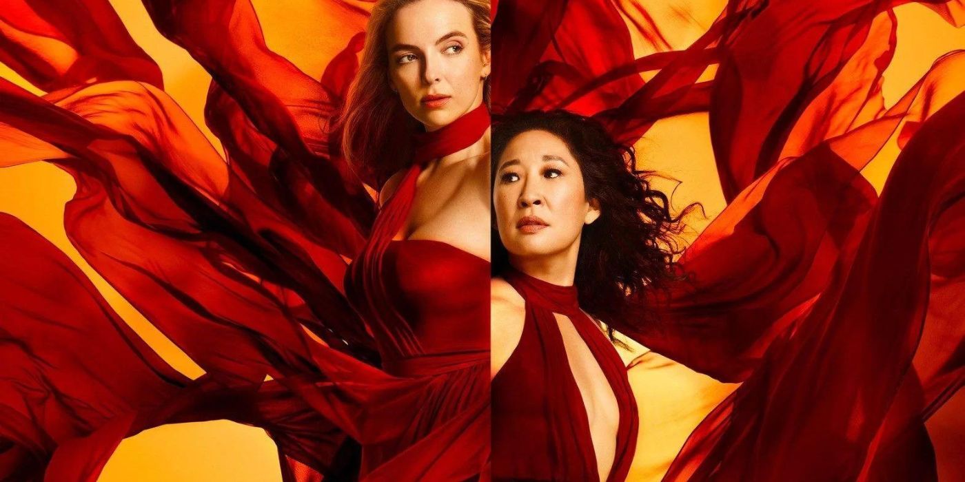 Jodie Comer and Sandra Oh in an offical poster for Killing Eve 