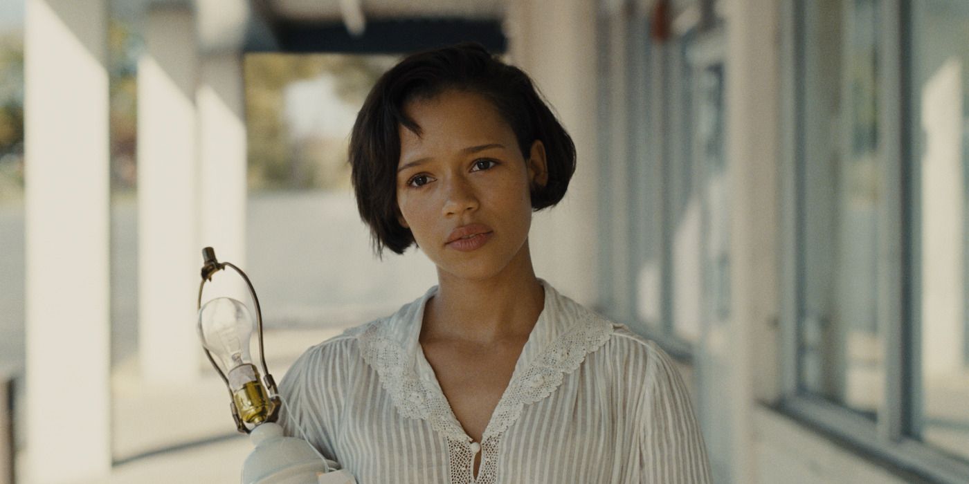 Taylor Russell in Mother, Couch. 
