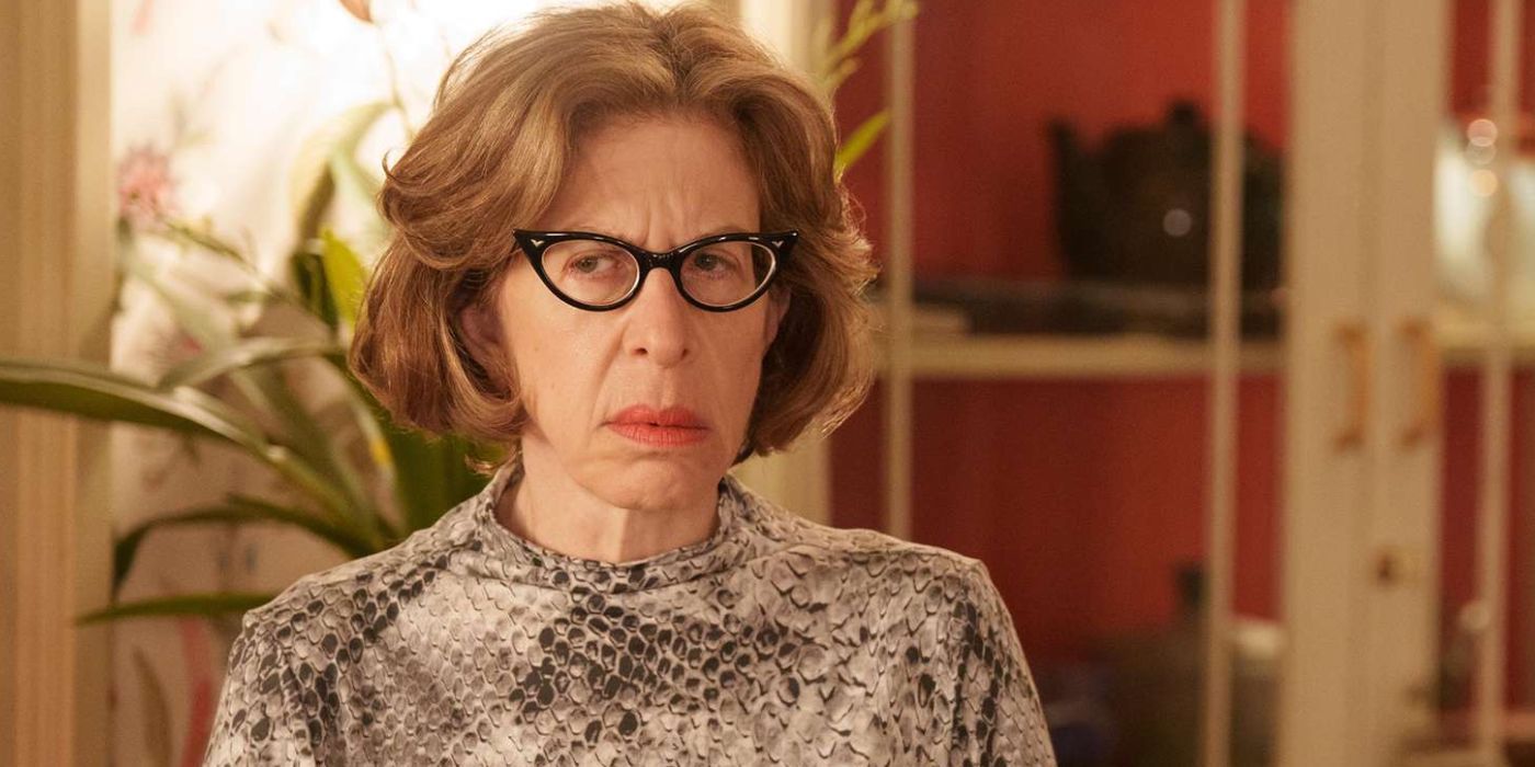 Jackie Hoffman looking confused in Only Murders in the Building