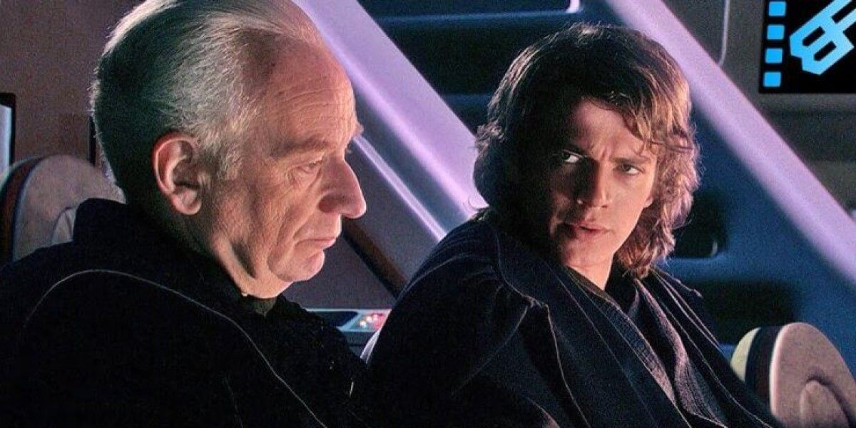 Senator Palpatine (Ian McDiarmid) recounts the "Tragedy of Darth Plagueis" to Anakin Skywalker (Hayden Christensen) in 'Star Wars Episode III: Revenge of the Sith'