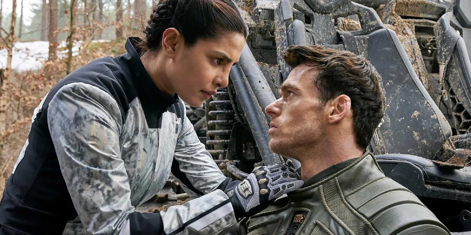 Richard Madden and Priyanka Chopra in Citadel