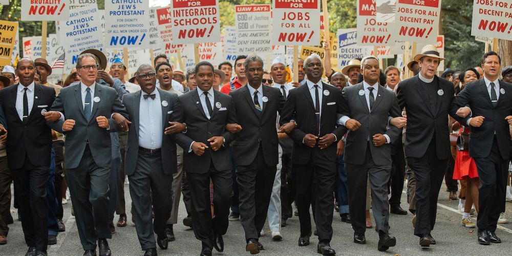 Chris Rock, Michael Potts, Glynn Turman, Roy Wilkins, Aml Ameen in Rustin