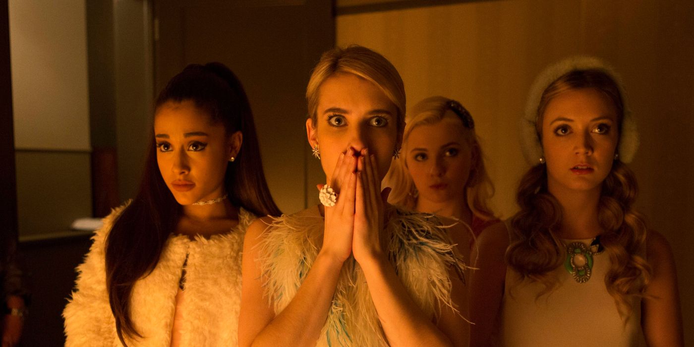 The Chanels stand together in Scream Queens