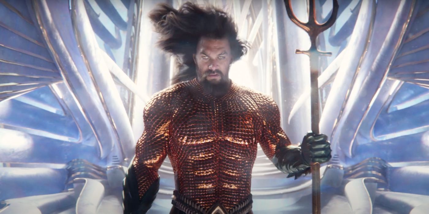 Jason Momoa as Arthur Curry underwater in 'Aquaman and the Lost Kingdom'