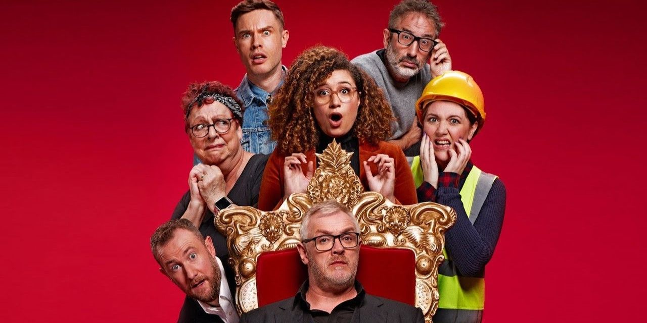 Promo image of the cast of Taskmaster series 9.