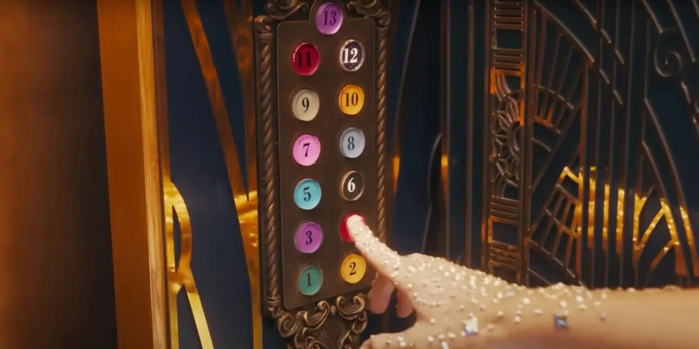 the 13 elevator buttons in 