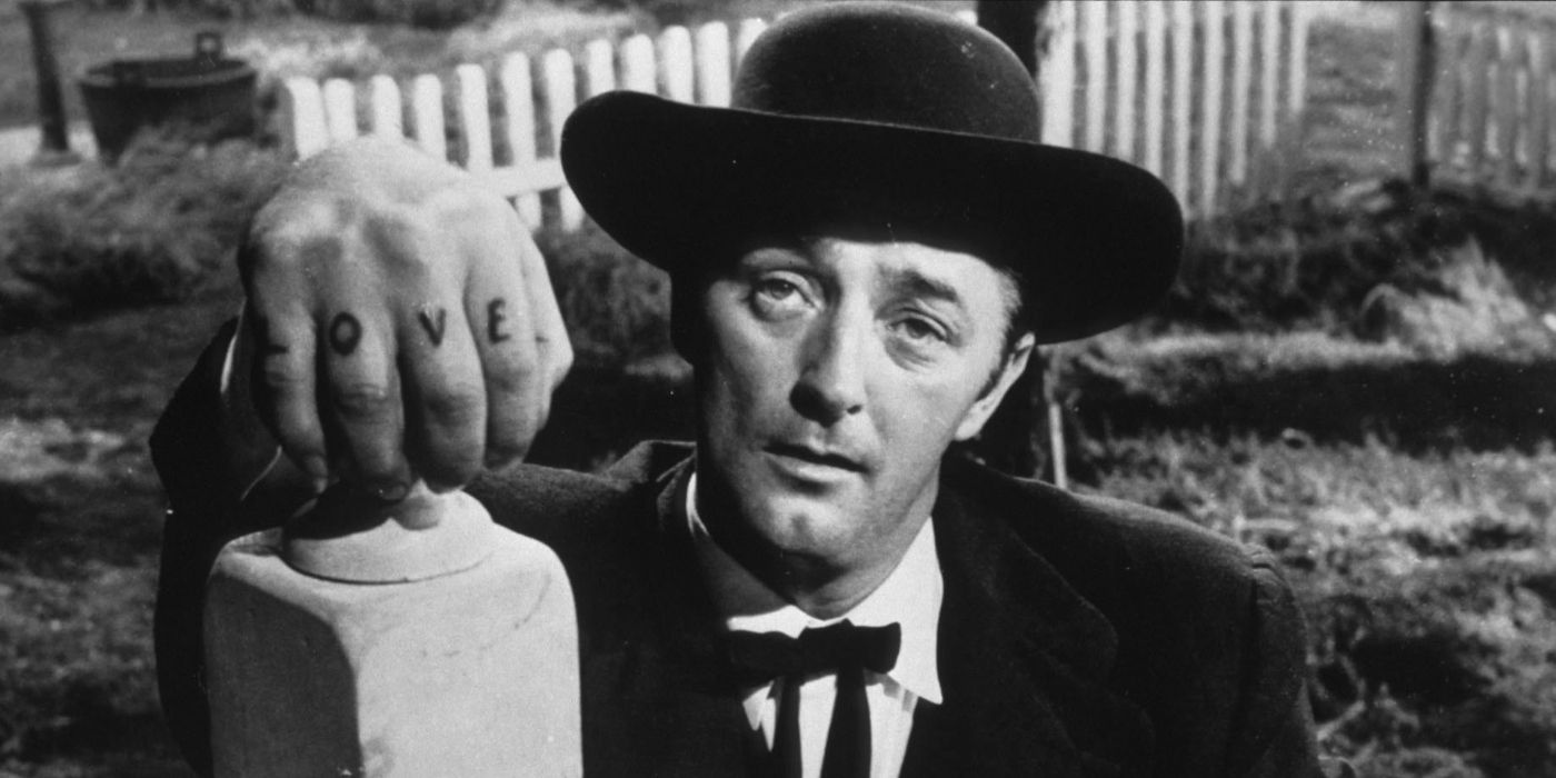 Robert Mitchum in The Night of the Hunter 