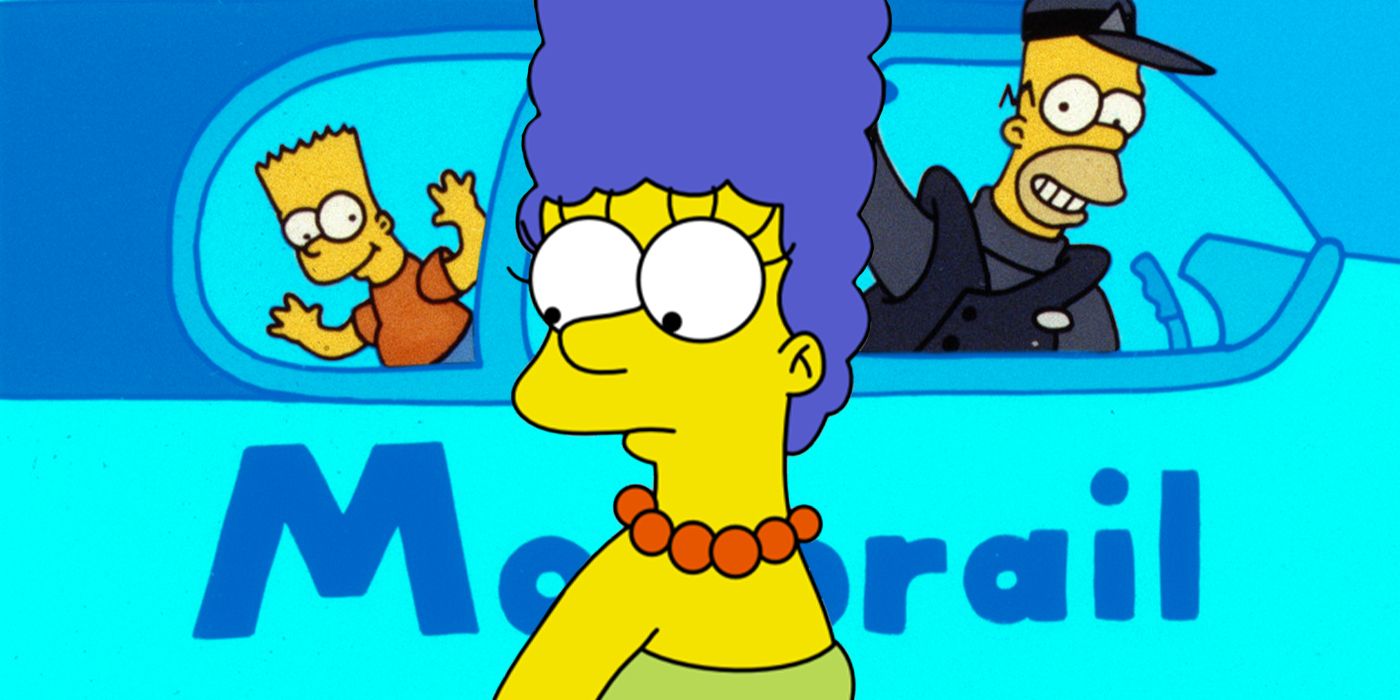 Marge vs the Monorail in The Simpsons