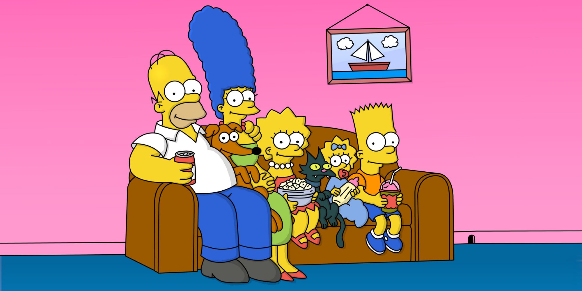 The cast of the Simpsons 