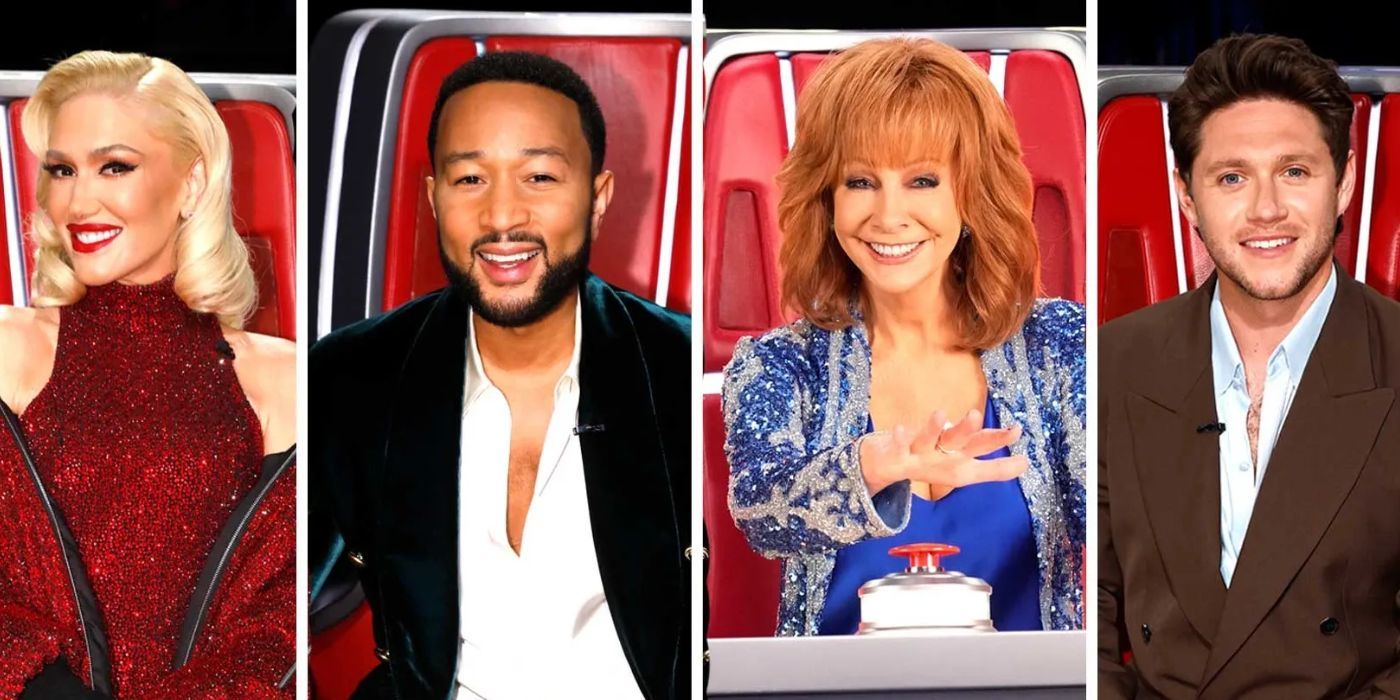 The Voice judges for Season 24 include Niall Horan, Gwen Stefani, John Legend, and Reba McEntire