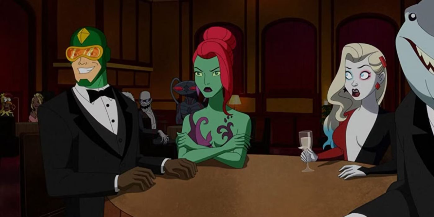 Kite Man, Poison Ivy, and Harley Quinn