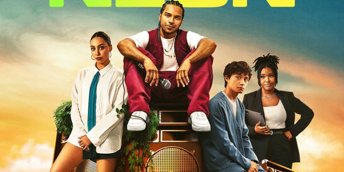 Emma Ferreira, Tyler Dean Flores, Jordan Mendoza, and Courtney Taylor on the poster for Neon
