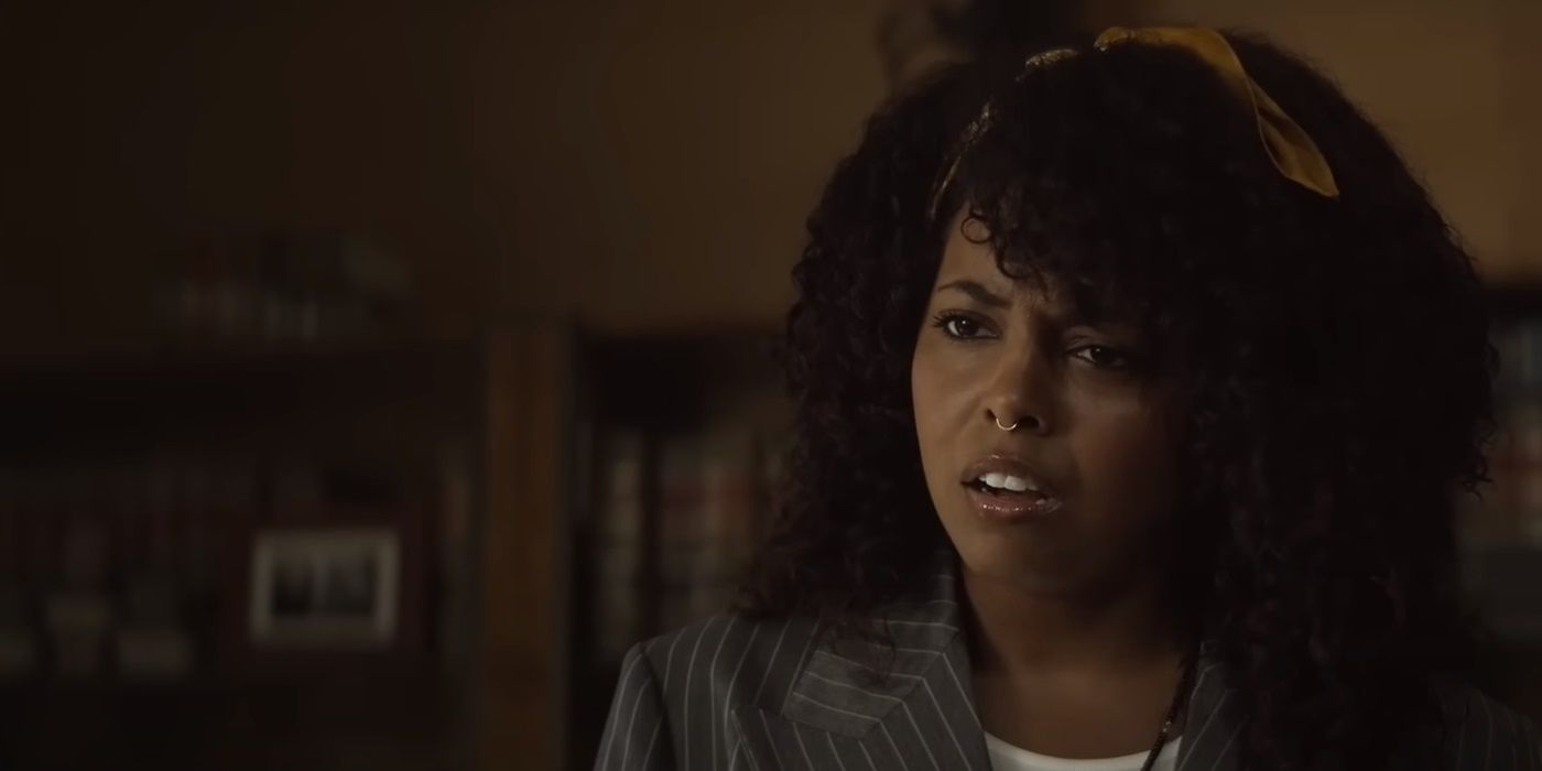 Adrienne Warren dans le rôle de Benny Bennett dans Black Cake Hulu