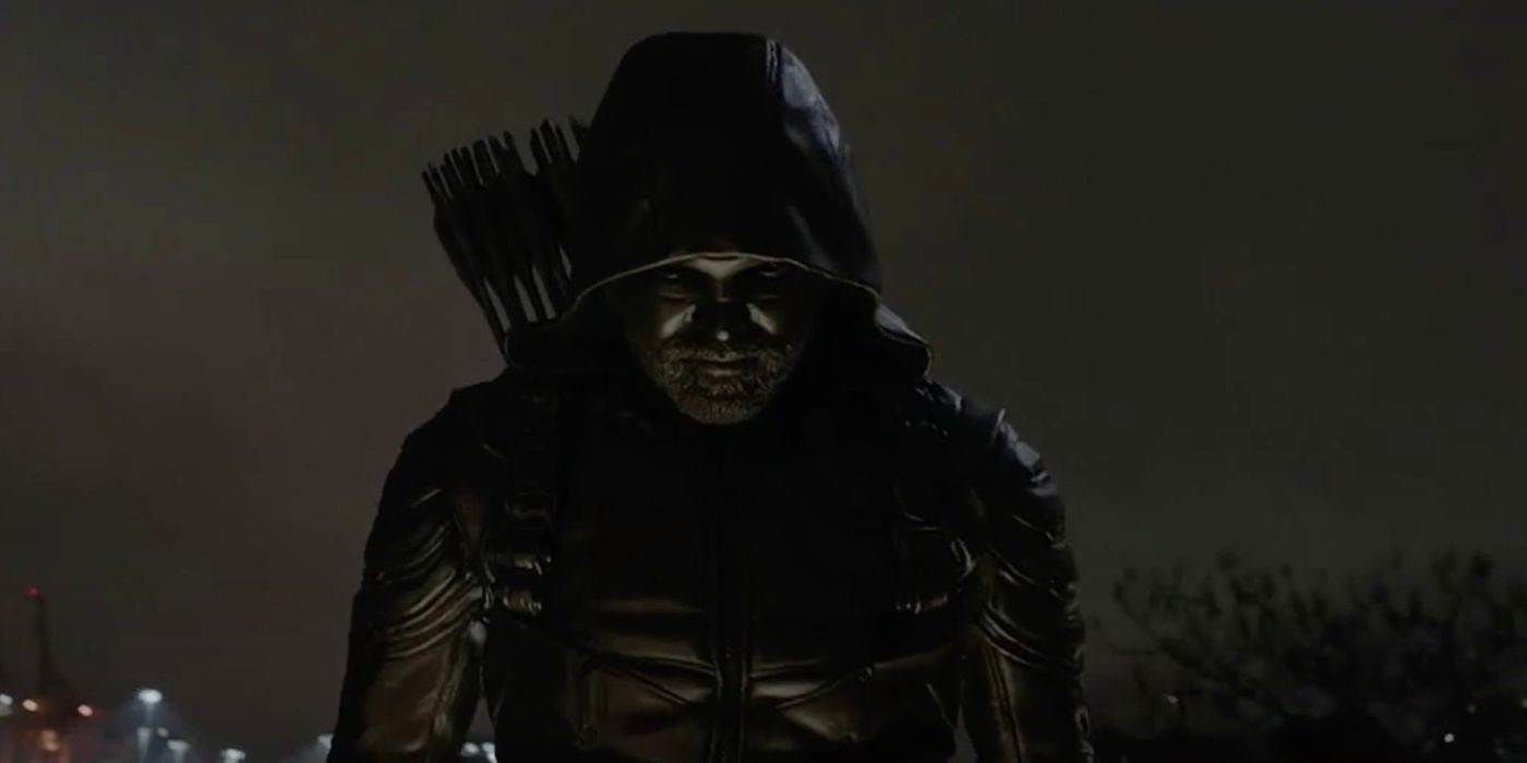 Une statue Arrow comme on le voit dans la finale d'Arrow