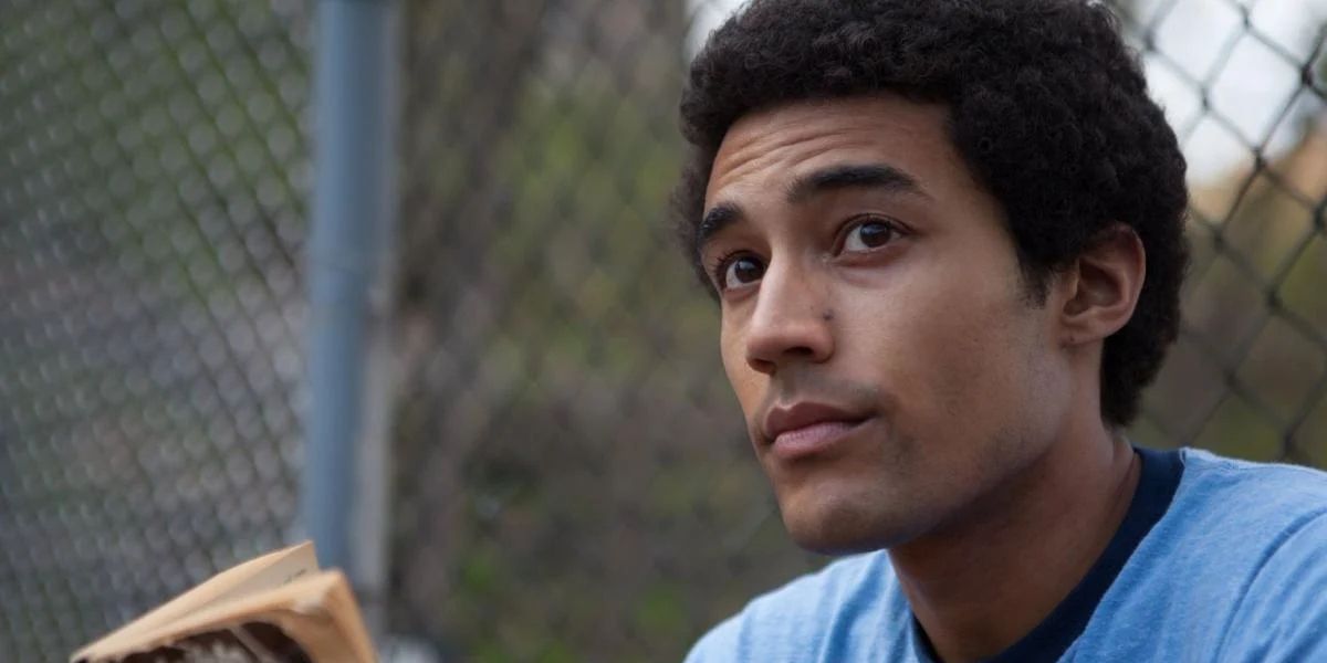Devon Terrell as a young Barack Obama looking to the distance in the film Barry